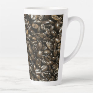 Tasse Latte Fèves de café