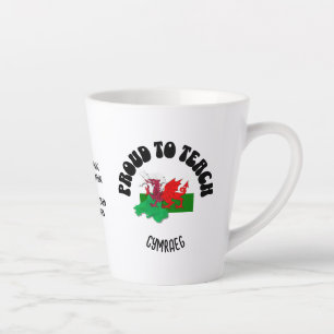 Tasse Latte FIER D'APPRENDRE À CYMRAEG Welsh L'appréciation de