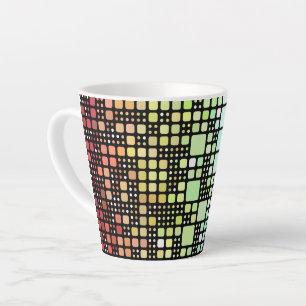 Tasse Latte Fierté Neurogenre Géométrique Groovy Funky Rétro M
