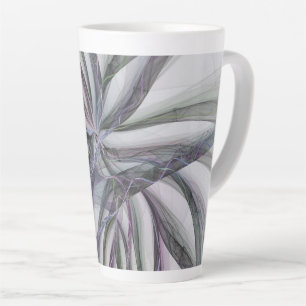 Tasse Latte Filigree Motions Moderne Abstrait Fractal Balançan