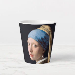 Tasse Latte Fille avec une perle oreille-Johannes Vermeer Smal