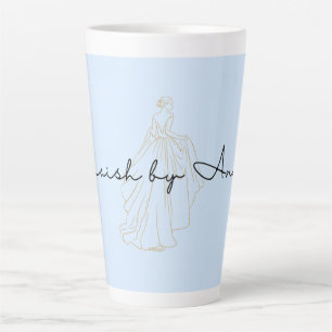 Tasse Latte Fille de mode Ligne artistique Minimaliste Esthéti
