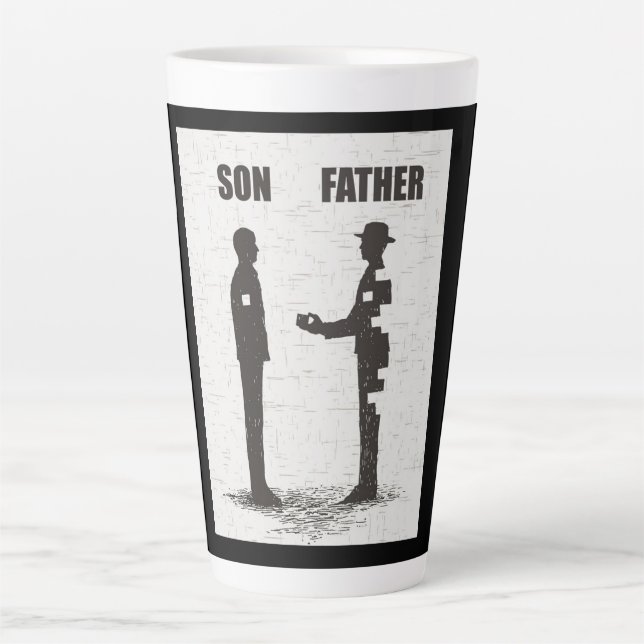 Tasse Latte Fils Et Père (Devant)