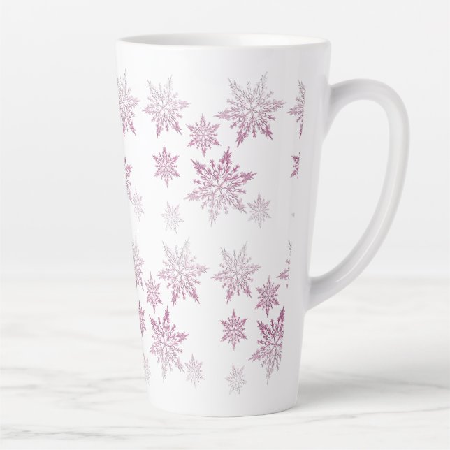 Tasse Latte Flammes de neige à jouet rose (Droite)