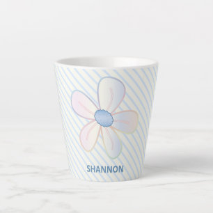 Tasse Latte Fleur asiatique
