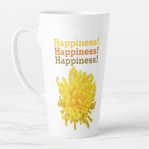 Tasse Latte Fleur Dandelion Jaune Inspiré
