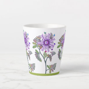 Tasse Latte Fleur dans le désert