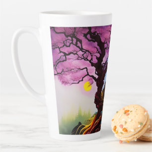 Tasse Latte Fleur de cerisiers Arbre de vie