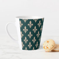 Fleur de Lis Motif, Royal French Creative on Green