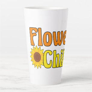 Tasse Latte Fleur Enfant mignonne Hippie tournesol les années