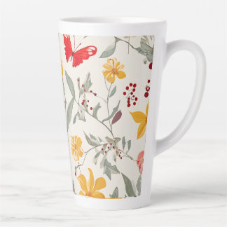 Tasse Latte Fleur grande latte Musique