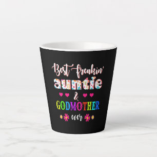 Tasse Latte Fleur Meilleure Freakin' Tante Et Gomère Jamais