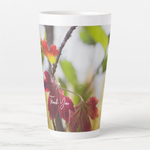 Tasse Latte Fleur Romantique Boho – Remerciements Fantastiques