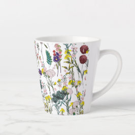 Tasse Latte Fleur Sauvage Vibrante