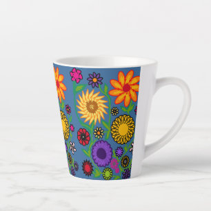 Tasse Latte fleuri
