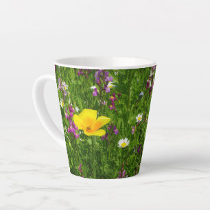Tasse Latte Fleurs de l'été