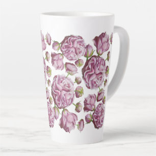 Tasse Latte Fleurs du jardin Rose Camellia