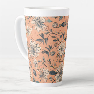 Tasse Latte Flore design grand
