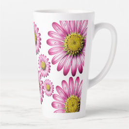 Tasse Latte Flores de Gérbera