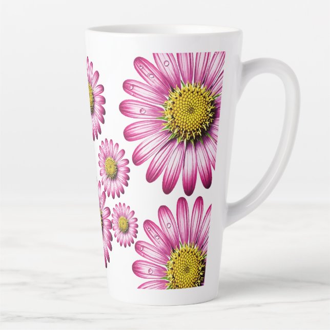 Tasse Latte Flores de Gérbera (Droite)