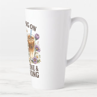 Tasse Latte Fonctionne à la caféine et au Mahjong