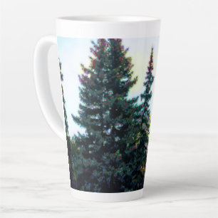 Tasse Latte Forêt boréale de Great North Woods Pins Canada