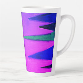 Tasse Latte Forêt en soirée