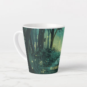 Tasse Latte Forêt Fée personnalisée