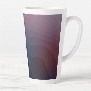 Tasse Latte Formations 14b - Art Abstrait violet