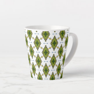 Tasse Latte Forme de diamant transparent vert