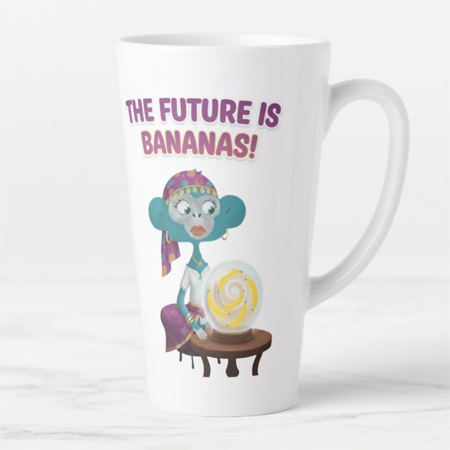 Tasse Latte Fortune teller monkey (Droite)