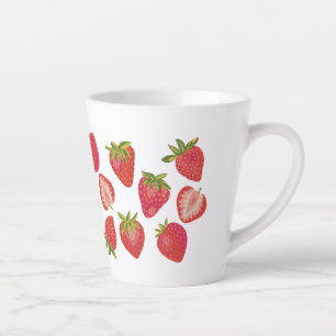 Tasse Latte Fraise d'été