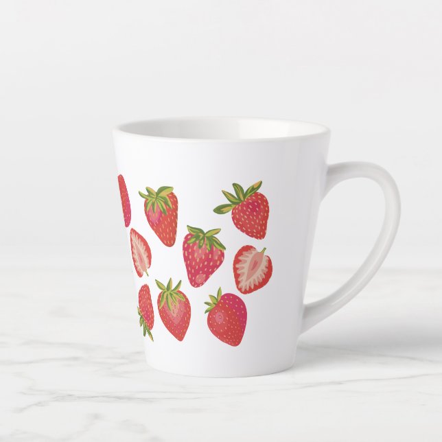 Tasse Latte Fraise Fruitée (Droite)