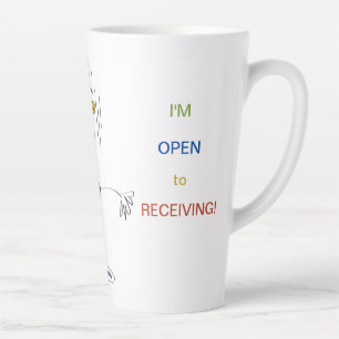Tasse Latte 'Frannie' - Ouvert à la réception de latte