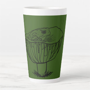 Tasse Latte Froggy sur un champignon