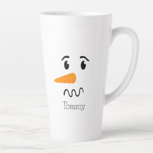Tasse Latte Frosty, le Snowman, face confuse