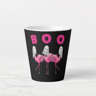 Tasse Latte Funny Ghost Flamingo Boo Halloween Costume Toxits