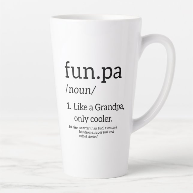 Tasse Latte Funpa Comme Un Grand-Père Seulement Glacière (Droite)