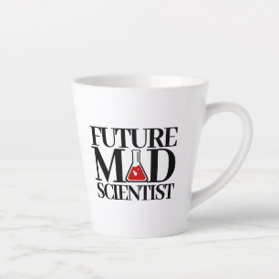 Tasse Latte Futur Funny Mad Scientifique avec bécher de chimie