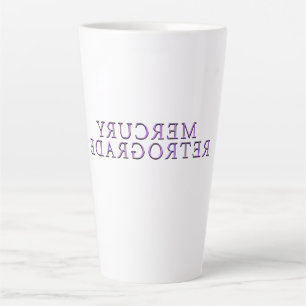 Tasse Latte Galaxie de Mikitiez lavande mercuryrétrograde