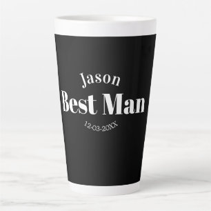 Tasse Latte garçon d'honneur enterrement de vie de garçon témo