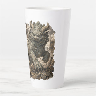 Tasse Latte Garde de Pierre Mythique Autocollant Fantastique