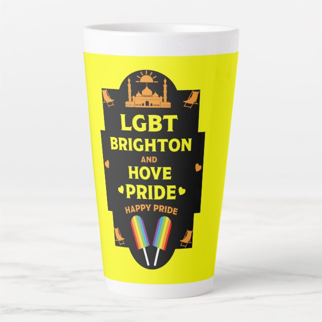 Tasse Latte Gay pride Brighton (Devant)