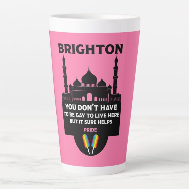 Tasse Latte Gay pride Brighton (Devant)