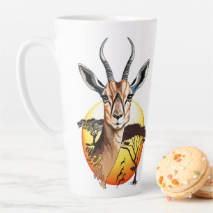 Tasse Latte Gazelle Antelope africaine animal sauvage