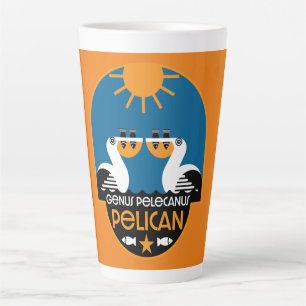 Tasse Latte Genus Pelecanus Bird Art