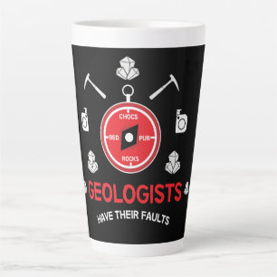 Tasse Latte Géologues   Dons Drôle Pour Les Géologues   Géolog