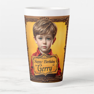 Tasse Latte GERRY ~ Joli garçon ~ Joyeux anniversaire ~ Latte