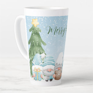 Tasse Latte Gnomes et Arbre de Noël