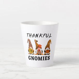 Tasse Latte Gnomies de remerciement avec le mignon trio d'auto